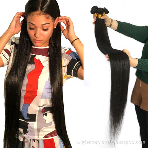 40 inch brazilian human hair raw cambodian hair, 100% virgin 8 to 40 inch human hair, organic remy 40 inch virgin hair